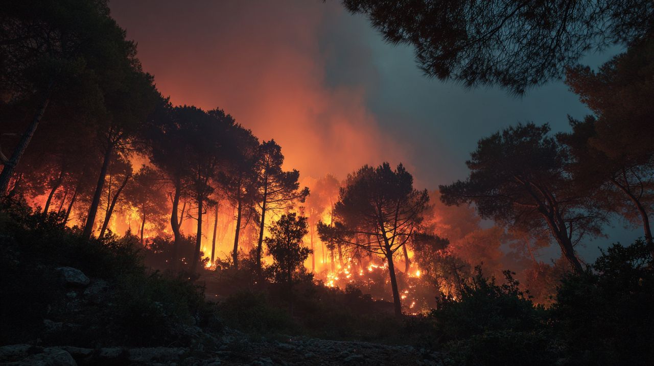 Grecka wyspa w ogniu. Pożar na Chios zagraża domom, mieszkańcom i unikalnej żywicy