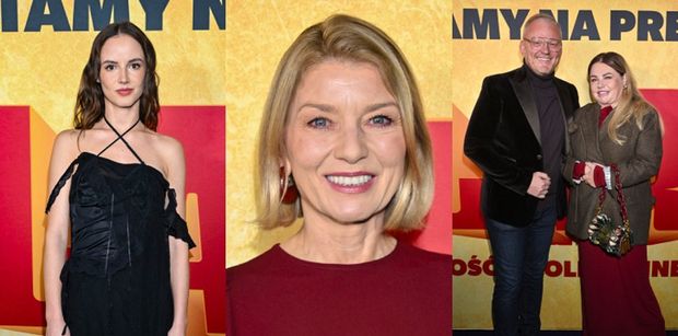 Celebryci meldują się na premierze filmu: Martyna Byczkowska, Edyta Olszówka, Katarzyna Niezgoda z mężem