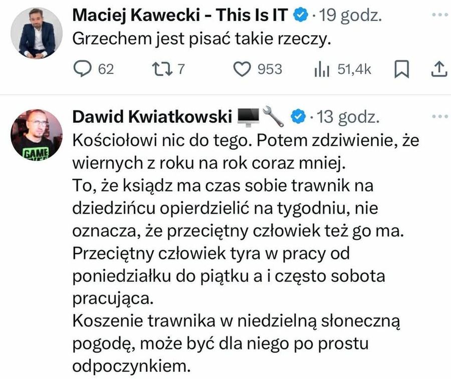 Ks. Daniel Wachowiak wywołał burzę w sieci