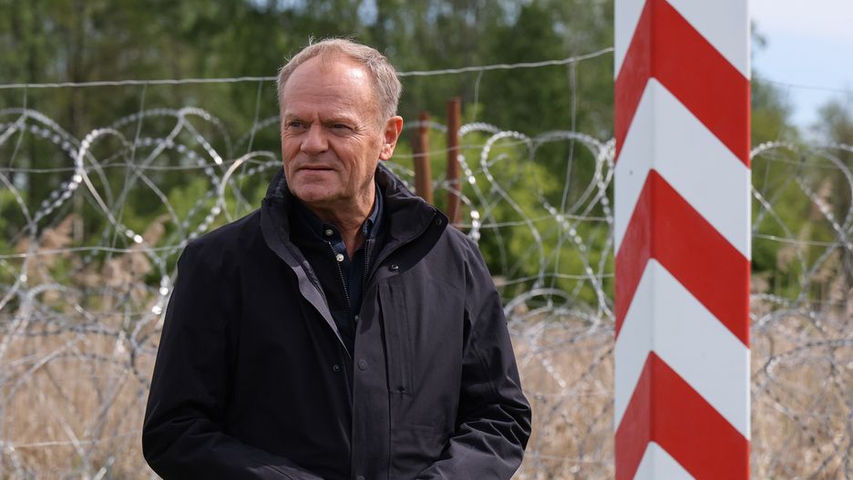 Donald Tusk na granicy 