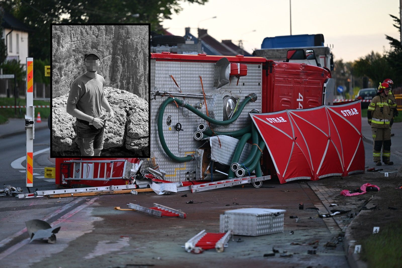 Kochał służbę w straży. Łukasz zginął z kuzynką w tragicznym wypadku