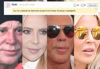 Zatroskani czytelnicy Pudelka pytają: Czy Maja Sablewska wygląda jak Mickey Rourke?