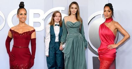 Gwiazdy brylują na gali rozdania nagród Tony: Angelina Jolie z córką, Nicole Scherzinger, Alicia Keys... (ZDJĘCIA)