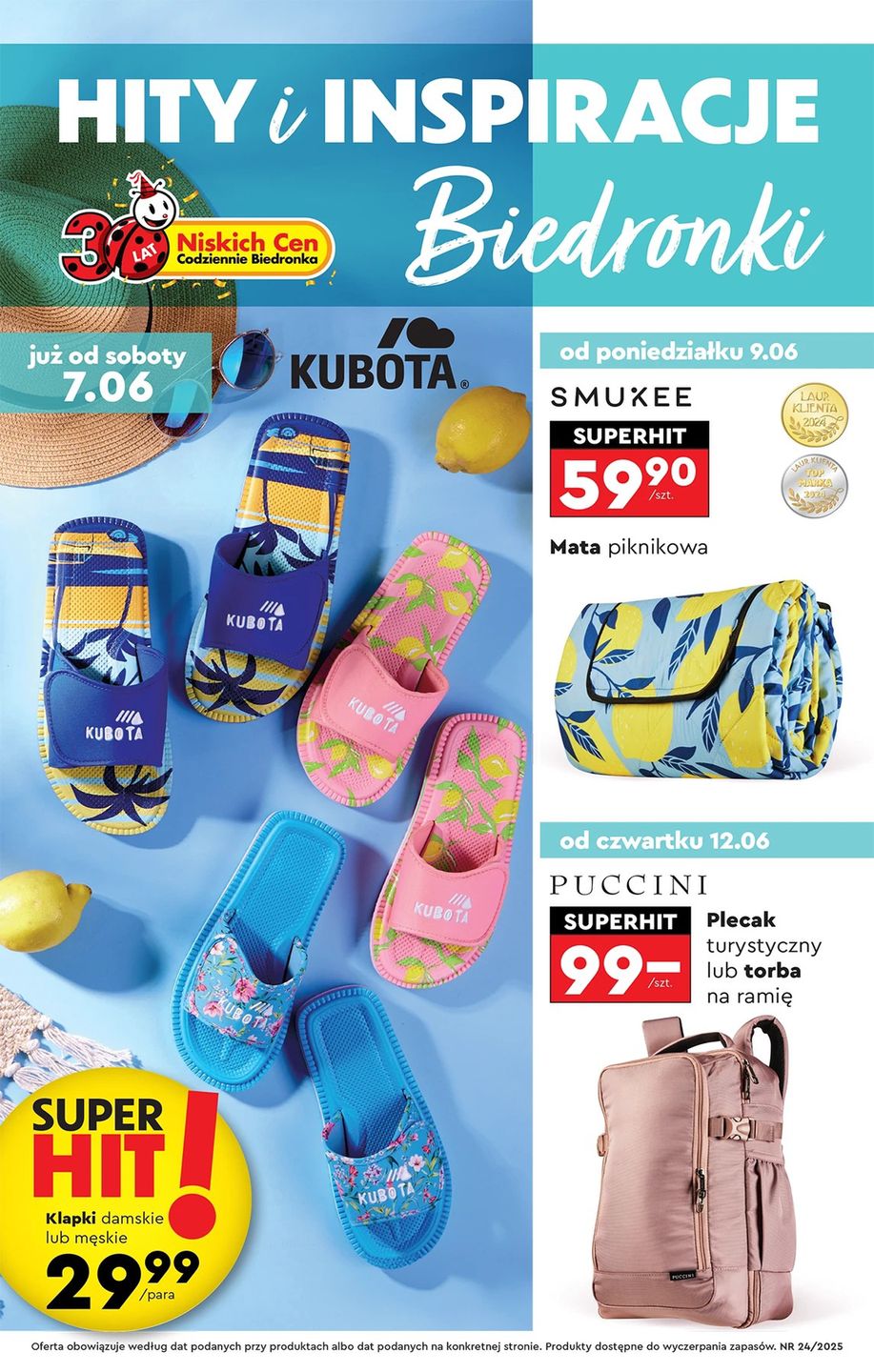 Klapki Kubota ponownie do kupienia w Biedronce