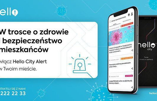 Inea udostępnia aplikację Hello City Alert informującą o zagrożeniach dot. koronawirusa