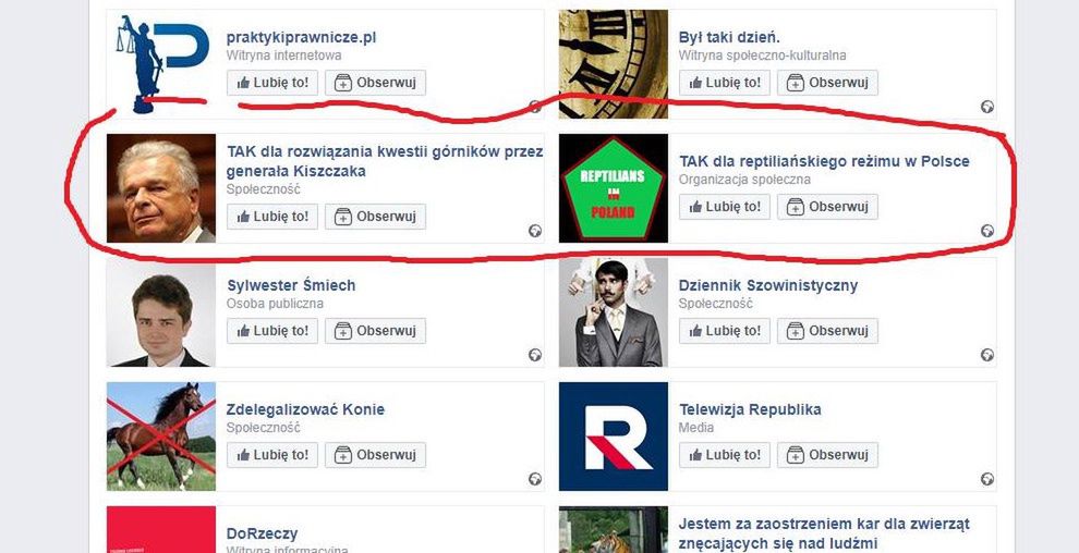Co "lubi" na Facebooku nowy wiceminister?