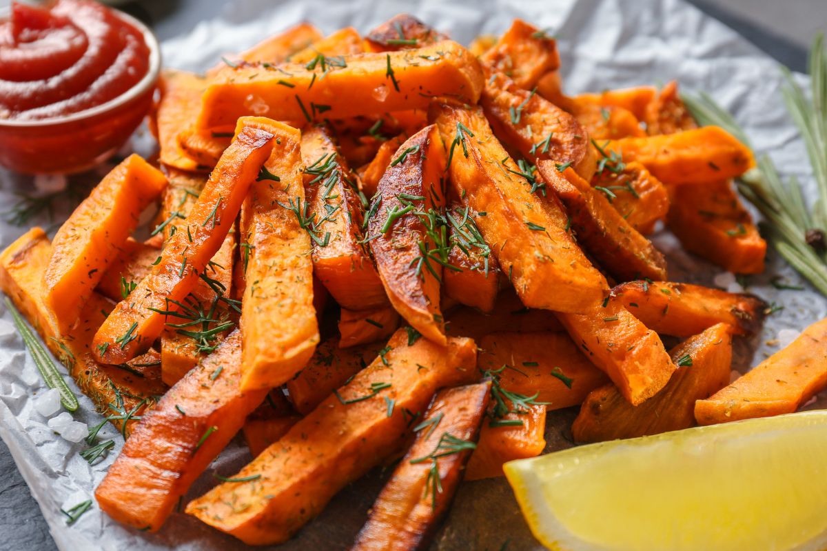 One trick will make sweet potato fries perfectly crispy.