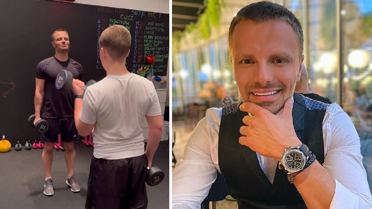 Marcin Hakiel zabrał syna na siłownię. Burza: "Nie jest zbyt wcześnie?!"