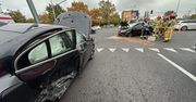 Warszawa: Wypadek na skrzyżowaniu. Dwie osoby ranne