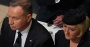 Para prezydencka pożegnała Elżbietę II. Agata Duda zaskoczyła fryzurą