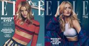 Rosie Huntington-Whiteley na dwóch okładkach "Elle"