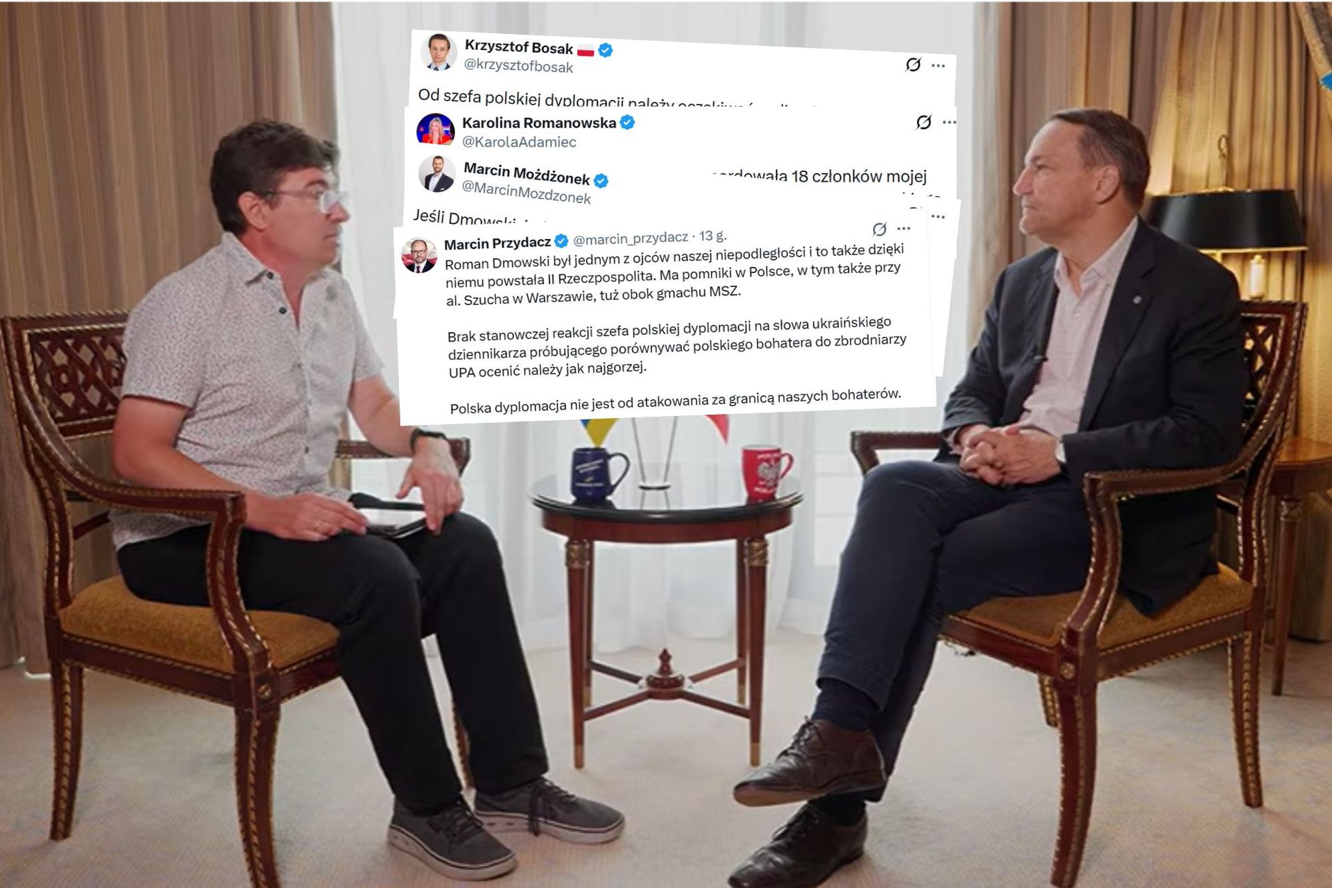 Zdjęcie do aktualności: "Szkodnik". Oburzenie po wywiadzie Sikorskiego