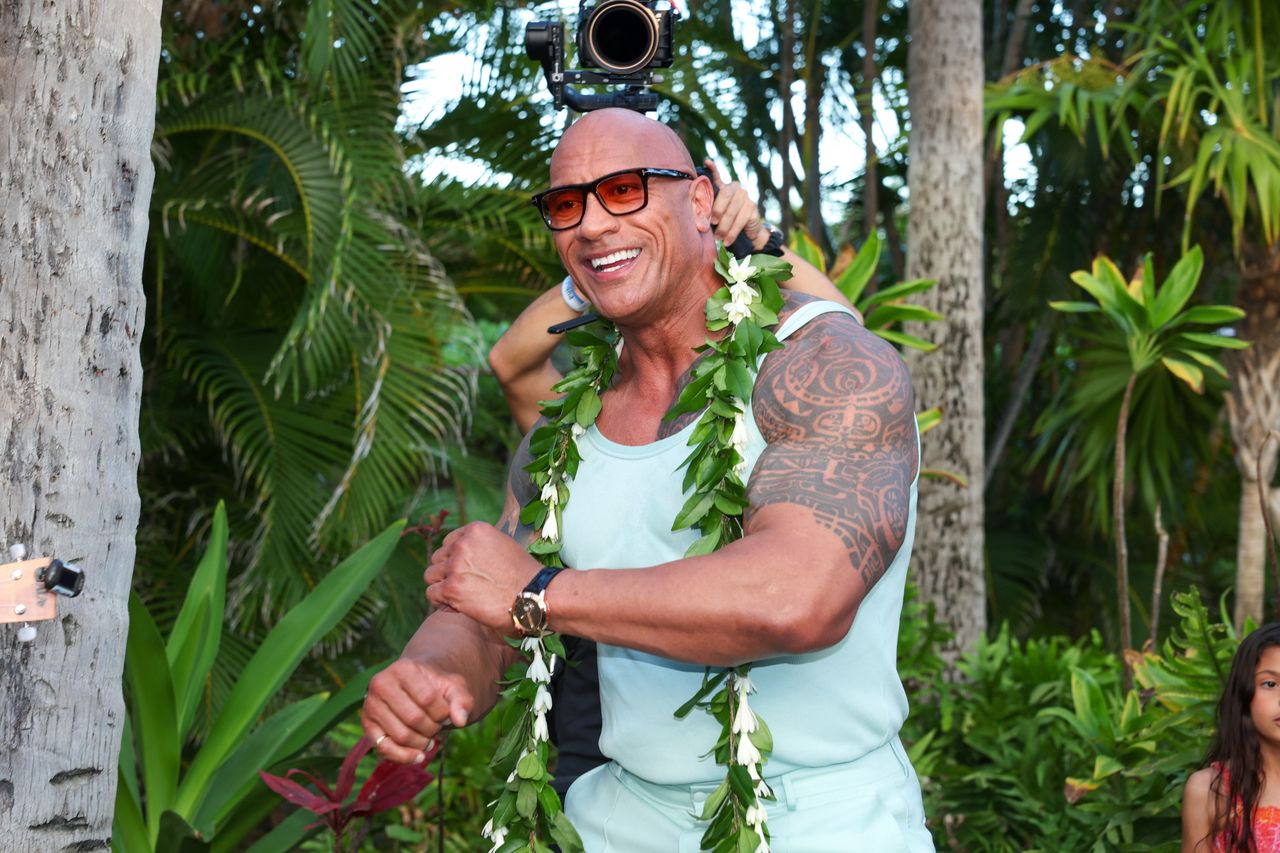 Dwayne Johnson at the premiere