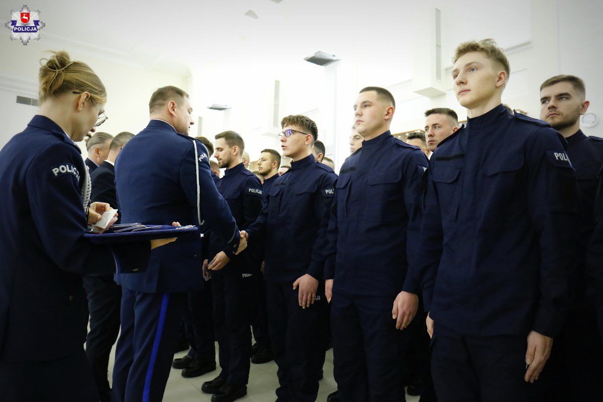 Ślubowanie nowych policjantów w Lublinie