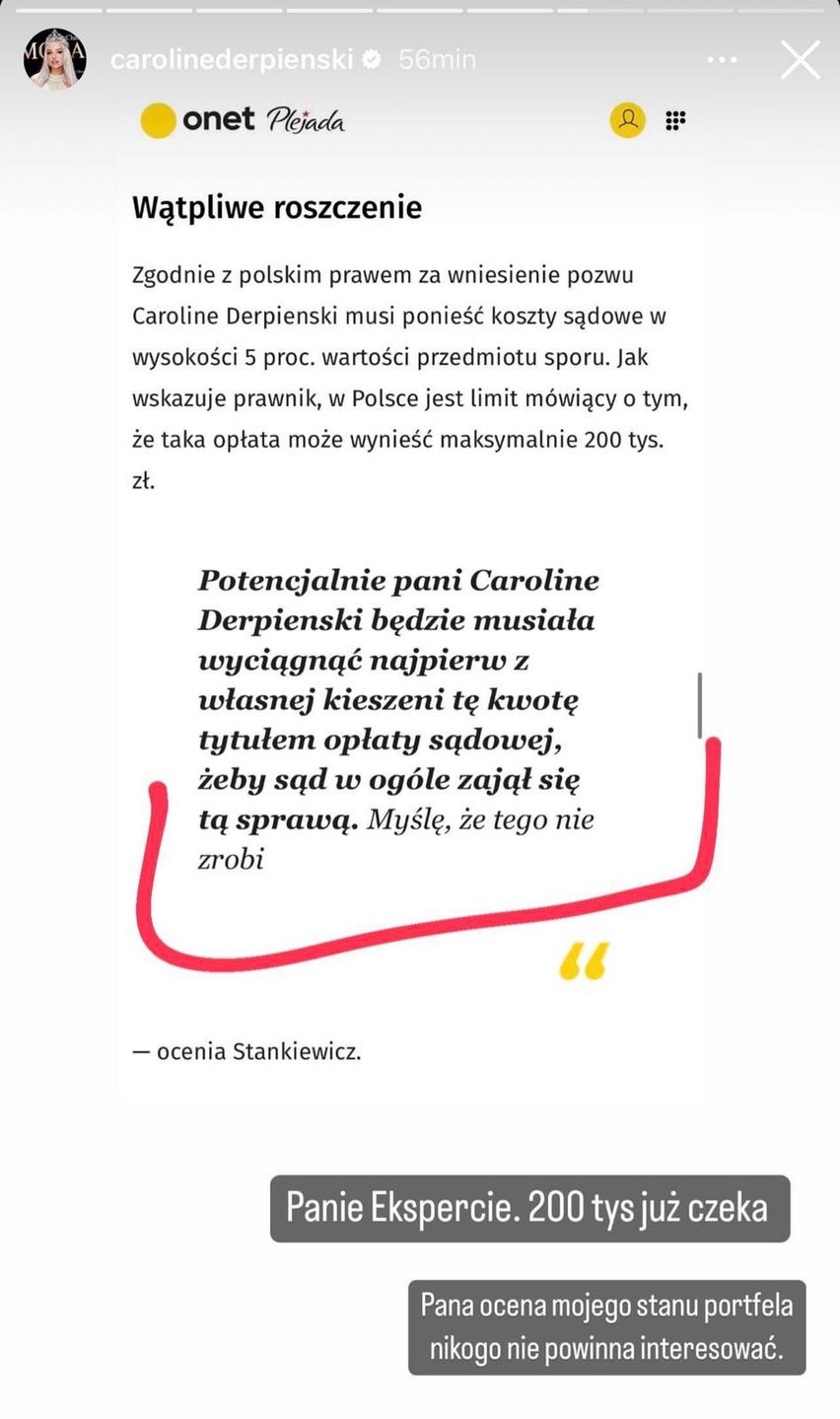 Odpowiedzi Caroline Derpienski