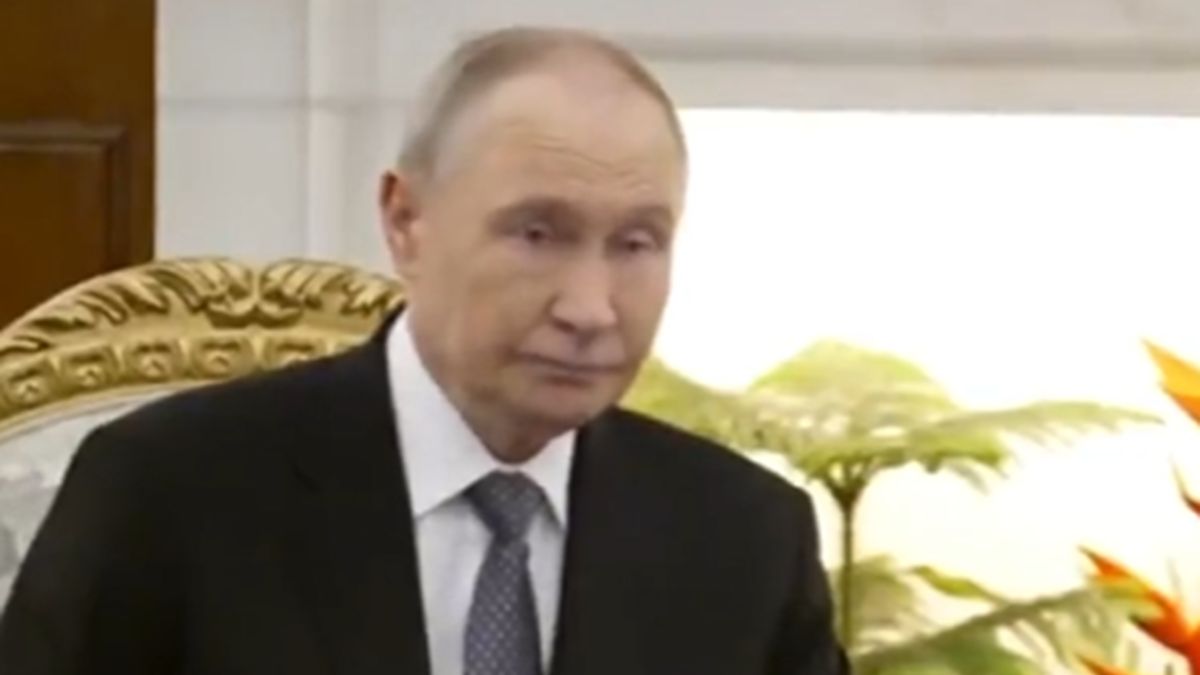 Władimir Putin podczas wizyty w Indiach.