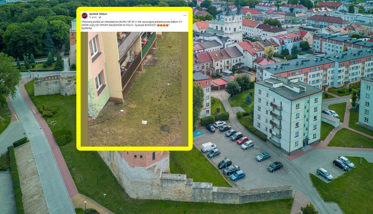 "Znów leżą". Aż się zagotowała. Ujęcie sprzed bloku