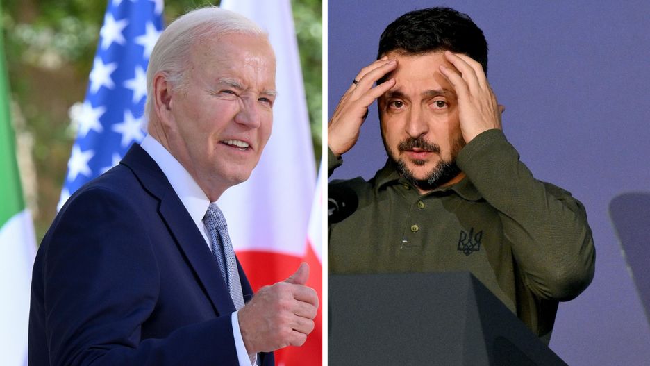 Joe Biden i Wołodymyr Zełenski