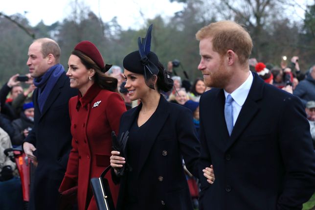 Meghan i Harry wraz z Williamem i Kate