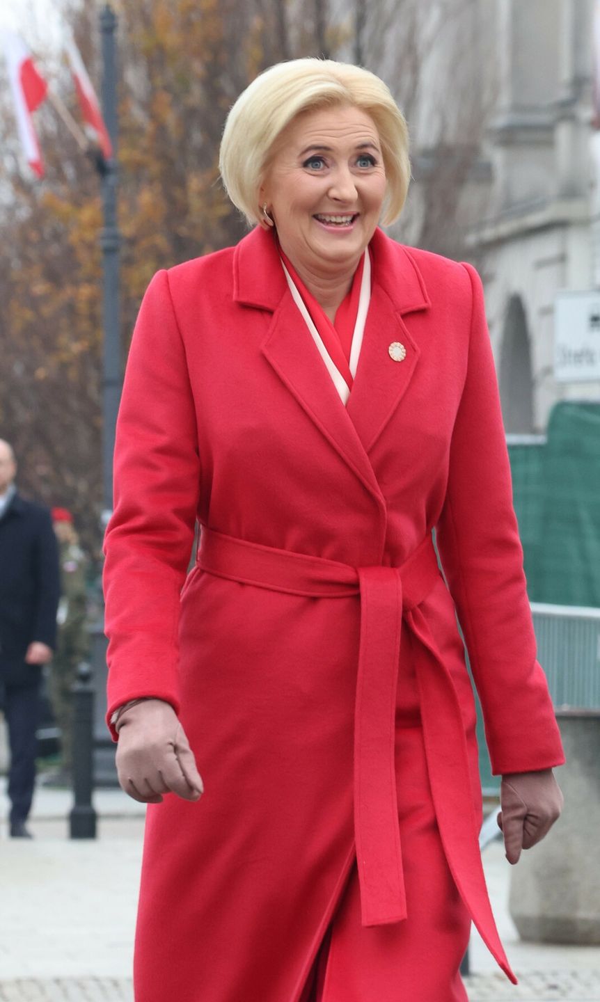 Agata Duda na obchodach Święta Niepodległości