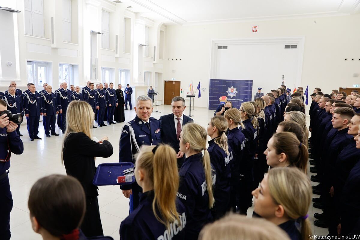 ślubowanie nowych policjantów lublin styczeń 2023