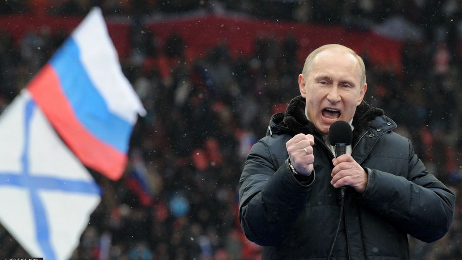 AFP - Zdj?cia roku 2012
-- AFP PICTURES OF THE YEAR 2012 --  Russian Presidential candidate, Prime Minister Vladimir Putin delivers a speech during a rally of his supporters at the Luzhniki stadium in Moscow on February 23, 2012. Prime Minister Vladimir Putin on Thursday vowed he would not allow foreign powers to interfere in Russia's internal affairs and predicted victory in an ongoing battle for its future. "We will not allow anyone interfere in our internal affairs," Putin said in a speech to more than 100,000 people packed into the stadium and its grounds at Moscow's Luzhniki stadium ahead of March 4 presidential elections.  . AFP PHOTO/AFP PHOTO / YURI KADOBNOV
YURI KADOBNOV