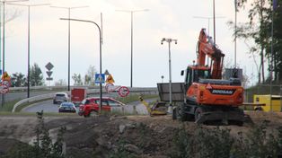 Ruda Śląska: Trwają intensywne prace przy budowie odcinka trasy N-S - zobacz zdjęcia. Docelowo połączy DTŚ z autostradą A4