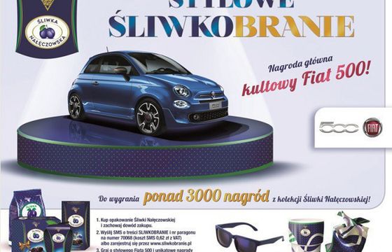 Rusza loteria Śliwki Nałęczowskiej, do wygrania Fiat 500