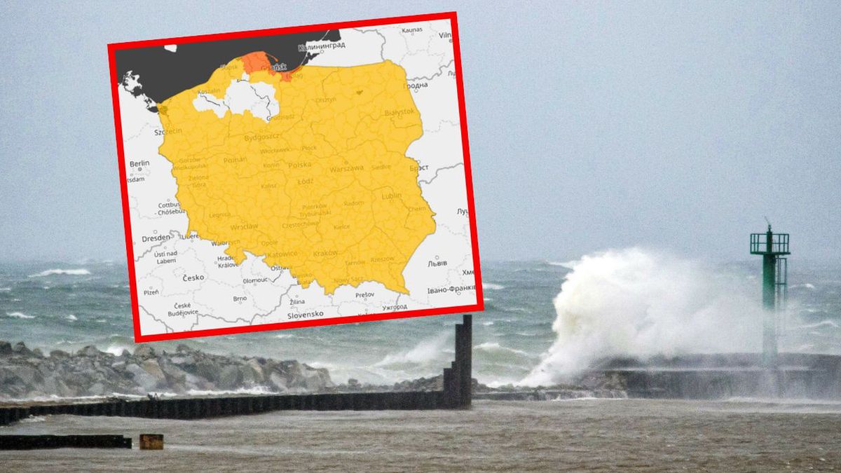 Cofka i sztorm nad Bałtykiem