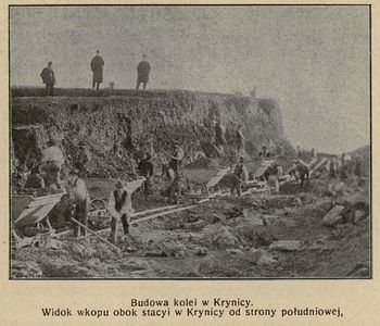 Budowa kolei Muszyna – Krynica na zdjęciach