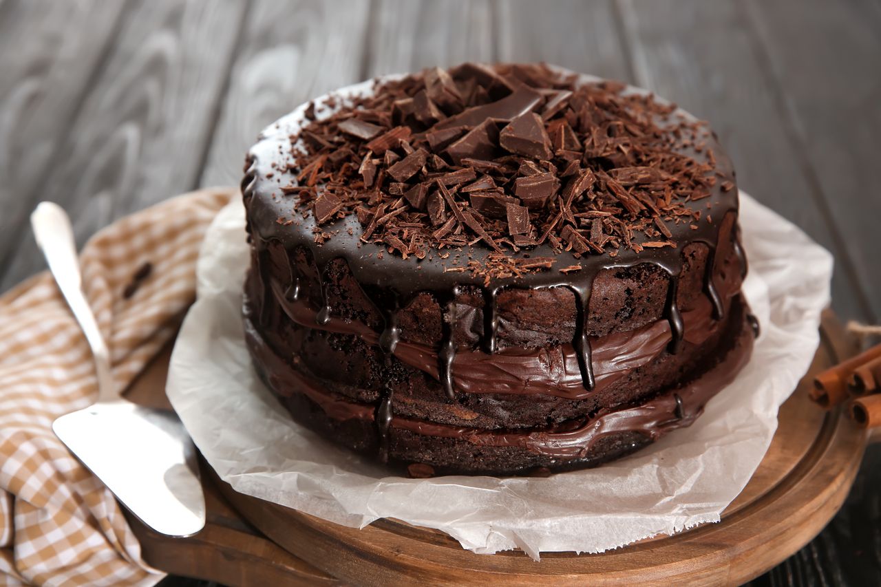 The Sultan cake hides delicious layers.