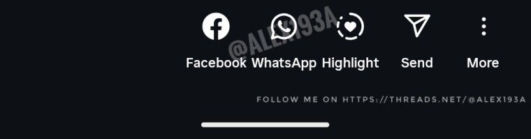 Noticed on Instagram a button for sharing content on WhatsApp