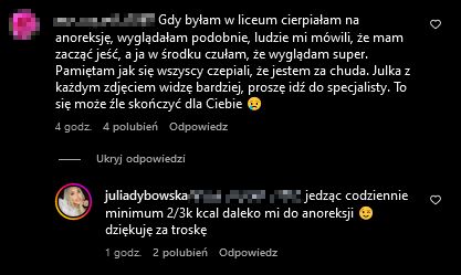 Julia Dybowska ujawnia, ile dziennie kalorii spożywa