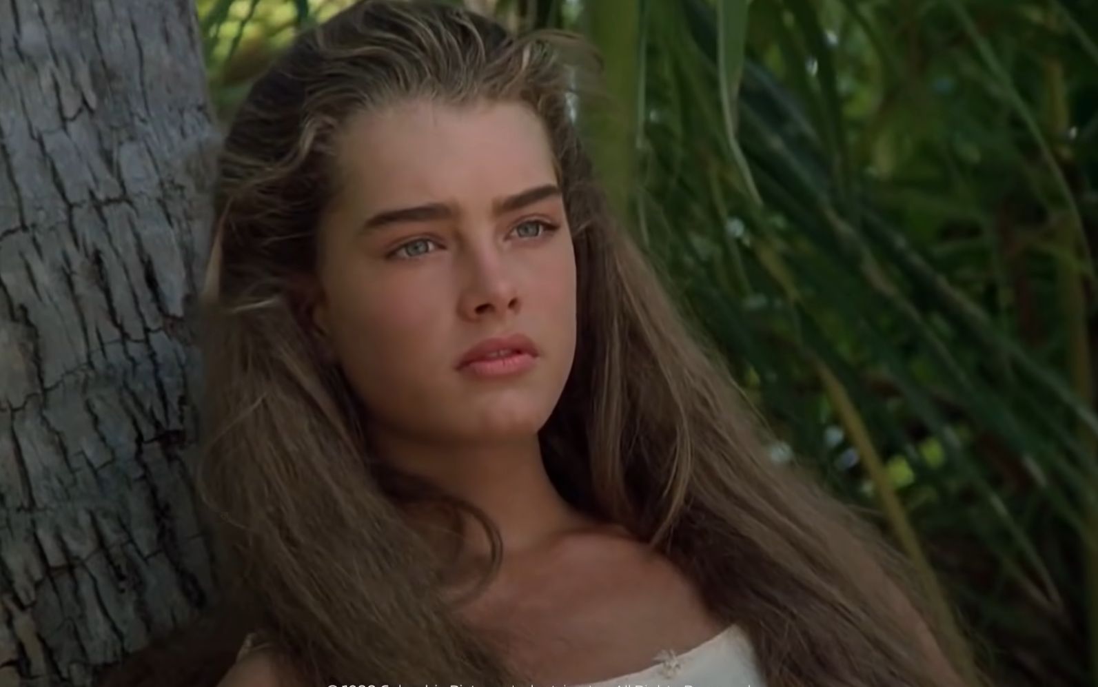 14-letnia Brooke Shields w filmie "Błękitna laguna"