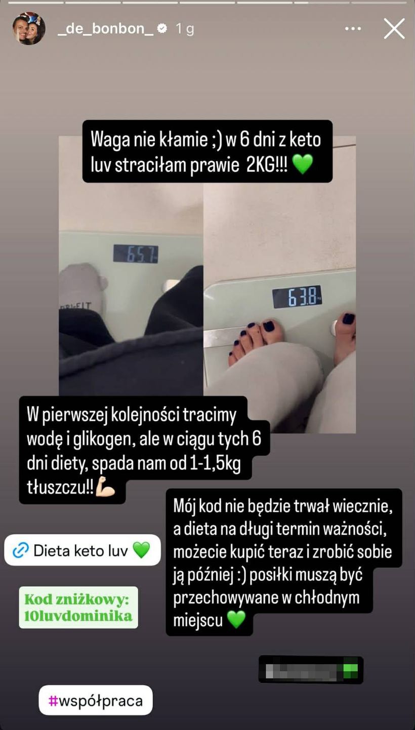 Dominika Serowska stanęła na wadze