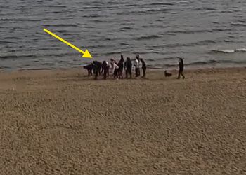 Była godzina 7:21. Zobaczcie, kogo uchwyciła kamera w Stegnie