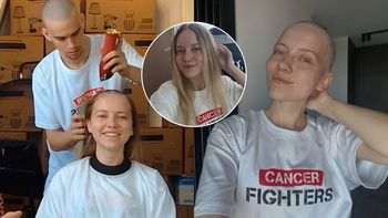 Jako pierwsza kobieta ogoliła głowę u Łatwoganga. Jej mama początkowo nie była zachwycona