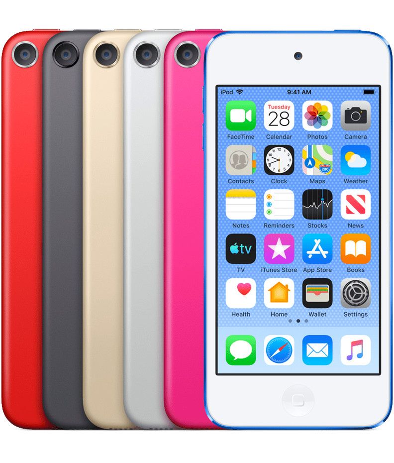 Nowy iPod touch dostępny jest w pięciu wersjach kolorystycznych