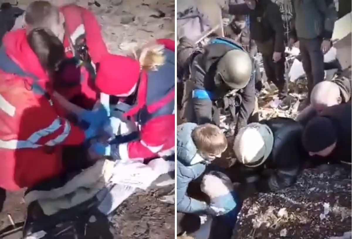 Brutalna wojna Putina. Porażające nagranie z reanimacji małego dziecka
