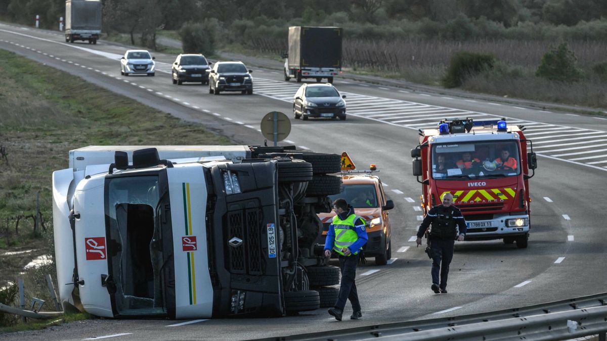 Wichura przewróciła ciężarówkę, kierowca nie żyje