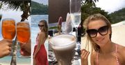 Kaczorowska relacjonuje podróż poślubną na Seszele - śniadanie z widokiem na ocean, kolorowe drinki...