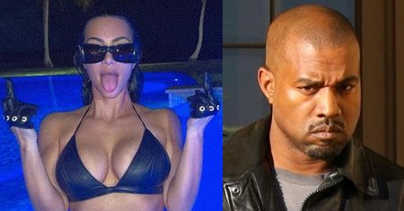 Kim Kardashian prosto z basenu pokazuje ŚRODKOWE PALCE KANYEMU? (FOTO)