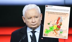 Tusk pokazał mapę. "Byliśmy liderami Europy, dziś szorujemy po dnie"