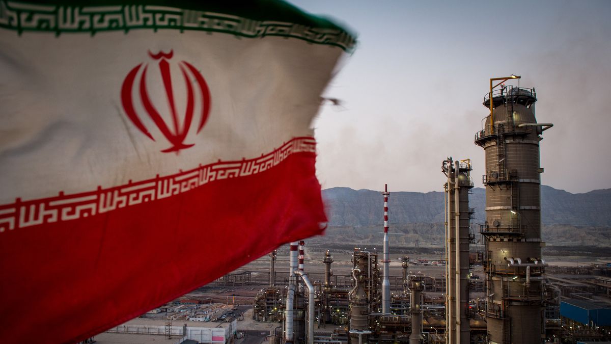 Iran To Meet Own Gasoline Needs After Persian Gulf Star Refinery ExpansionAn Iranian national flag flies at the Persian Gulf Star Co. (PGSPC) gas condensate refinery in Bandar Abbas, Iran, on Wednesday, Jan. 9. 2019. The third phase of the refinery begins operations next week and will add 12-15 million liters a day of gasoline output capacity to the plant, Deputy Oil Minister Alireza Sadeghabadi told reporters. Photographer: Ali Mohammadi/Bloomberg via Getty ImagesBloombergEastern, Energy, EMEA, Fossil Fuels, Markets, Best Photos, Iranian, Crude Oil, TOPNEWS, Best Photo, Business Finance and Industry, Iran