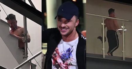Półnagi Qczaj biega za kulisami "Tańca z gwiazdami"