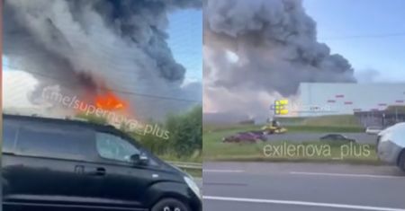 Atak dronów pod Moskwą i Petersburgiem. Płoną rosyjskie magazyny
