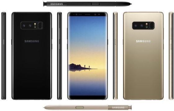 Galaxy Note 8 na renderach dla prasy, będzie nowy kolor Deep Sea Blue