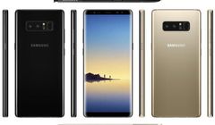 Galaxy Note 8 na renderach dla prasy, będzie nowy kolor Deep Sea Blue