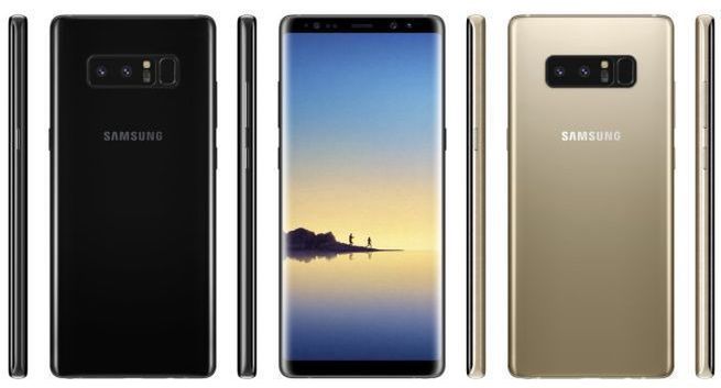 Galaxy Note 8 na renderach dla prasy, będzie nowy kolor Deep Sea Blue