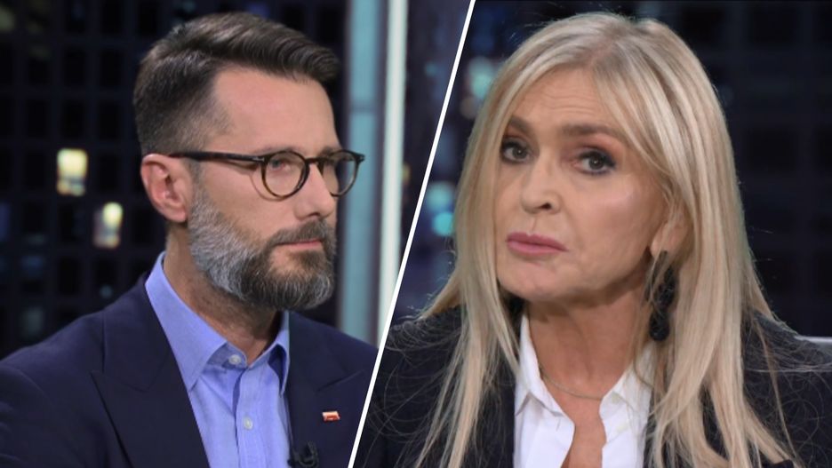 Radosław Fogiel i Monika Olejnik